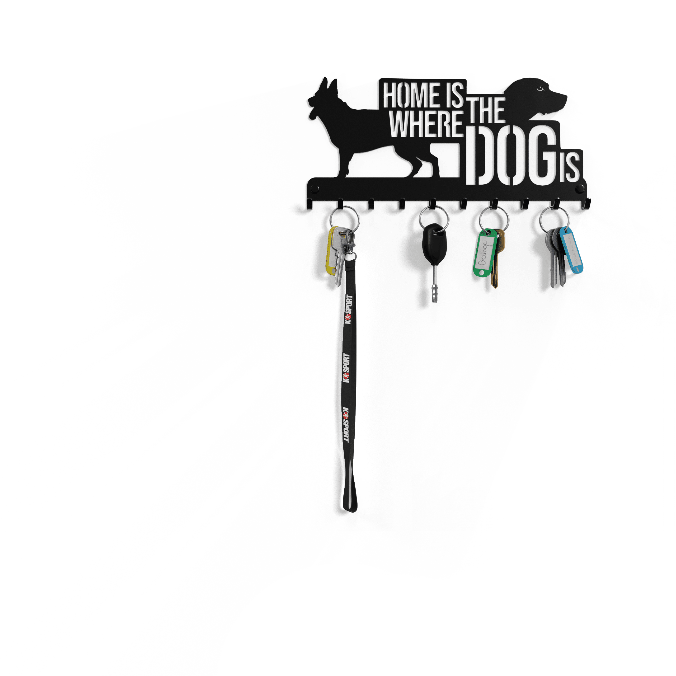 Schlüsselbrett Für Die Wand – 4 Aufhänger Hund – ELFSELF online