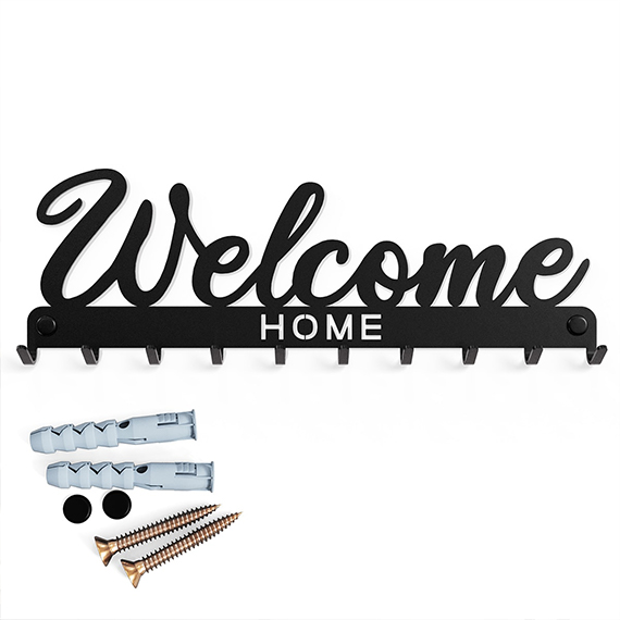 Welcome Home key board with dowels and screws